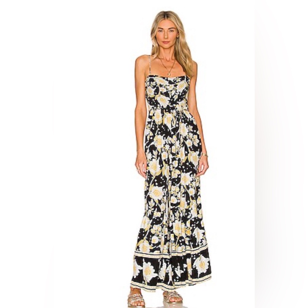 Free People Revolve Little of Your Love Jumpsuit in Moonless Combo pockets S